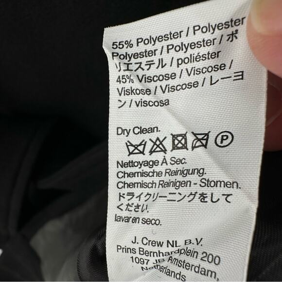 Madewell Wool Blend Double Breasted Trench Coat in black Size XL - Picture 8 of 12